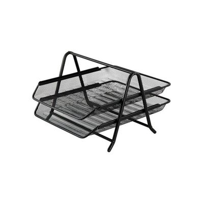 Лоток для паперів Buromax горизонтальний 2 в 1, металевий, чорний (BM.6250-01)