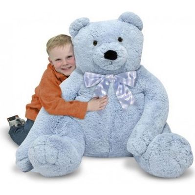 М'яка іграшка Melissa&Doug Большой плюшевый мишка, голубой, 76см х. 69см (MD3983)