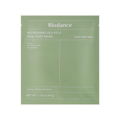 Маска для обличчя Biodance Refreshing Sea Kelp Real Deep Mask 34 г (8809937361473)