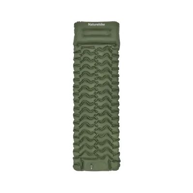 Матрац надувний Naturehike CNK2550WS019, 200х60х6.5 см, зелений із мішком для надування (6977465869630)