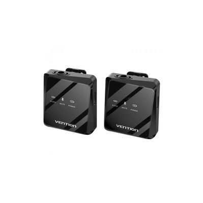Мікрофон VENTION USB-C 2-Pack Wireless Lavalier Black (NCBB0)
