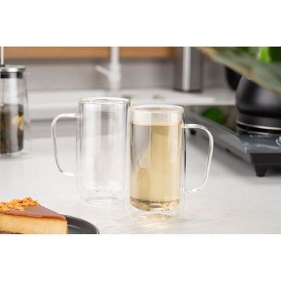 Набор чашек Ardesto BHR 400 мл 2 шт прозорий (AR2640BHR)