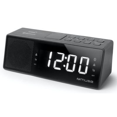 Настільний годинник Muse Радіо-годинник з USB чорний (M-172 BT)