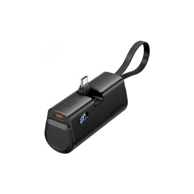 Батарея універсальна VENTION 4800mAh 22,5W PD, USB-C In/Out, LED display, with built-in USB-C cable Black (FHQB0)