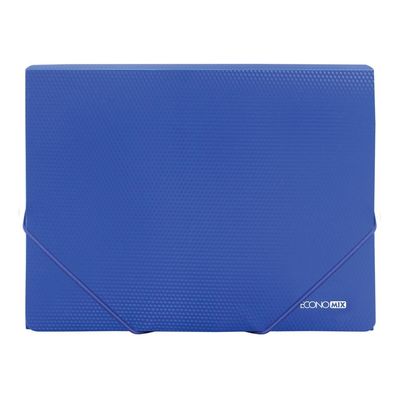 Папка на резинках Economix А4 фактура "діамант", синя (E31601-02)