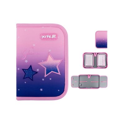 Пенал Kite 622 Sparkling, 1 відділення, 2 відвороти (K25-622-1)