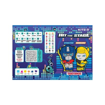 Підкладка настільна Kite Transformers 42,5х29 см (TF22-207)