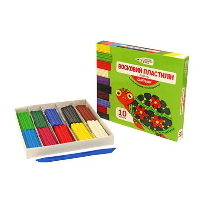 Пластилін ГАММА'UA Craft and Joy Зі стеком 10 кольорів 120 г (4820072539217)
