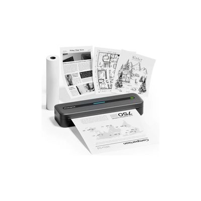 Принтер чеків UKRMARK 831GR портативний термо, 300dpi, Bluetooth, USB, сірий (900331)