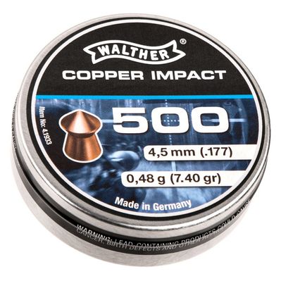 Пульки Umarex Walther Pointed Waisted Pellets 0,48 г 500 шт (4.1933)