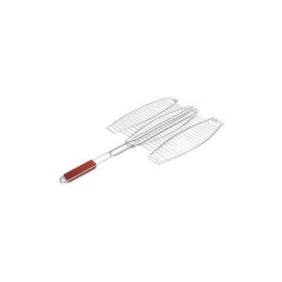 Решітка для гриля Voltronic 40х37 см, овальна на три риби (PE-RNOFGB40*37)