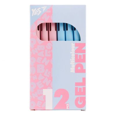 Ручка гелева Yes Vector 0,5 мм автоматична 4 кольори (420458)