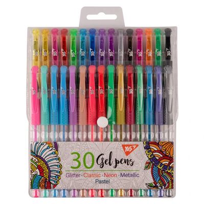 Ручка гелева Yes набір 30 штук (420435)