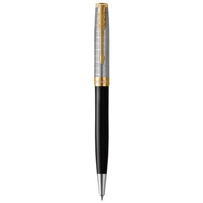 Ручка кулькова Parker SONNET 17 Metal & Black Lacquer GT BP (68 132)
