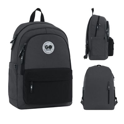 Рюкзак шкільний GoPack Education Teens 141L чорний, сірий (GO26-141L-4)