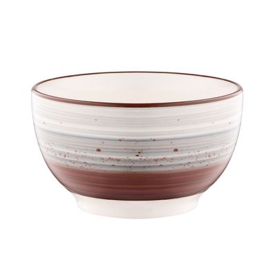 Салатник Ardesto Salerno 700мл, 14см, кераміка, блакитний, сірий, коричневий (AR1214SG)