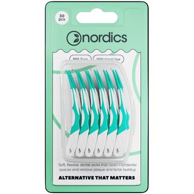 Щітки для міжзубних проміжків Nordics Silicon Interdental Softpicks Силіконові 30 шт. (3800500324531)
