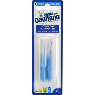 Щітки для міжзубних проміжків Pasta del Capitano Interdental Brush Large 1.3 мм 5 шт. (8002140033926)