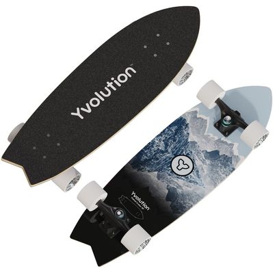 Скейтборд дитячий Yvolution Dynamo Cruiser LED 76 см, синій (YS52B2)