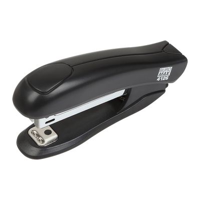 Степлер Buromax пластиковий, 12 аркушів, (скоби №10), 88 х 44 х 22 мм, чорний (BM.4126-01)