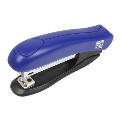 Степлер Buromax пластиковий, 12 аркушів, (скоби №10), 88 х 44 х 22 мм, синій (BM.4126-02)