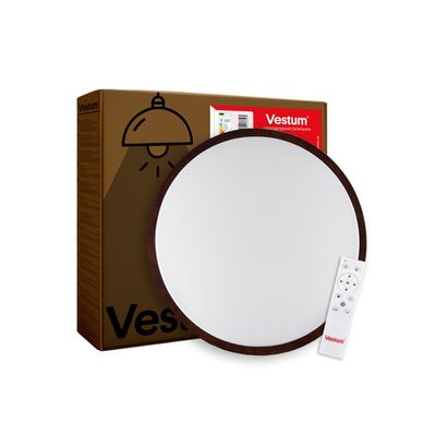 Світильник Vestum SLOT матовий 80W 490*65мм 3000К-6500К з ДК махагон (VS-91048)