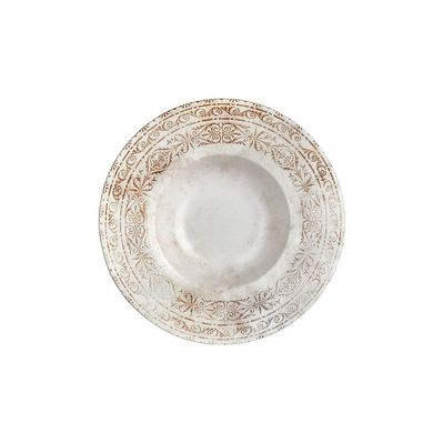 Тарілка By Bone серія "Antico" для пасти з прямим бортом 28 см 480 мл (AN-GT-28-CK)