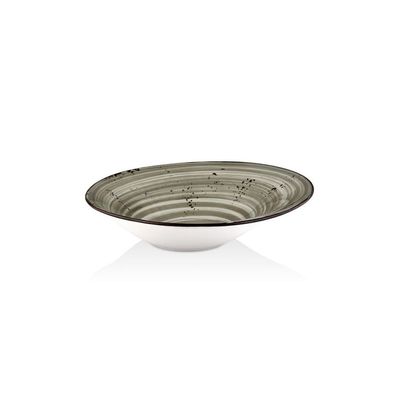 Тарілка By Bone серія "Harmony" для пасти з асиметричним бортом 27 см (HA-SP-GBR-27-CK)