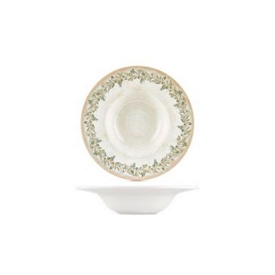 Тарілка By Bone серія "Oliva" для пасти з прямим бортом 25 см 400 мл (OLV-GT-25-CK)