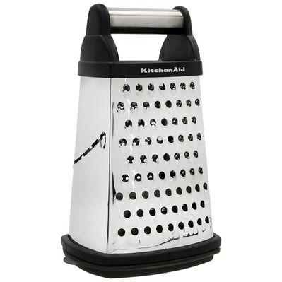 Терка KitchenAid Universal чотирьохстороння з контейнером, чорна (KQG300OSOBE)