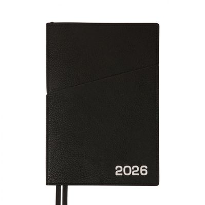 Тижневик Leo planner А5 датований 2026 "Credo", інтегральний, чорний, 368 сторінок (252647)