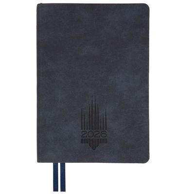 Тижневик Leo planner А5 датований 2026 "Leader", м‘який, синій, 368 сторінок (252689)