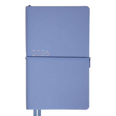 Тижневик Leo planner датований 2026 "Glory", м‘який, блакитний, 352 сторінки (252631)