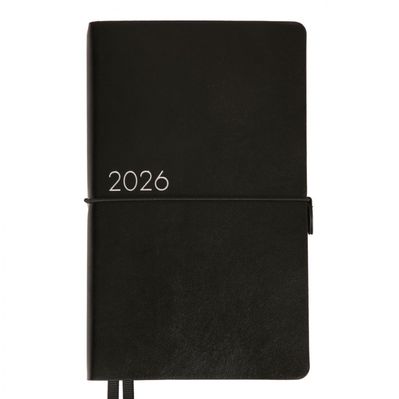 Тижневик Leo planner датований 2026 "Glory", м‘який, чорний, 352 сторінки (252632)