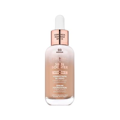 Тональна основа Deborah Skin Booster Serum Foundation Vitamin C SPF15 03 - Medium 30 мл (8009518414394)