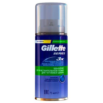 Гель для гоління Gillette Series Sensitive Skin Для чутливої шкіри 75 мл (3014260219949)
