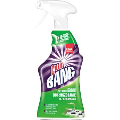 Спрей для чищення кухні Cillit Bang Антижир+Сяйво 750 мл (5900627024210/5908252016051)