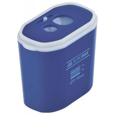 Точилка Buromax with a container, large, double, plastic (BM.4776)