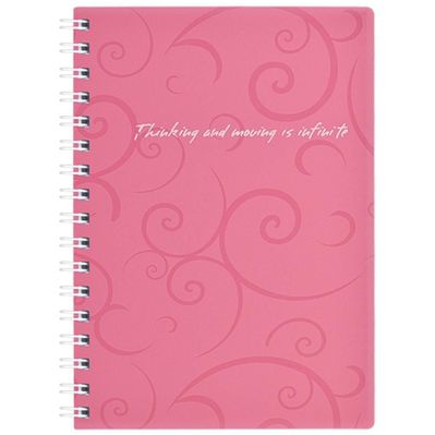 Блокнот Buromax spiral side, А6, 80sheets, Barocco, square, pink (BM.2589-610)
