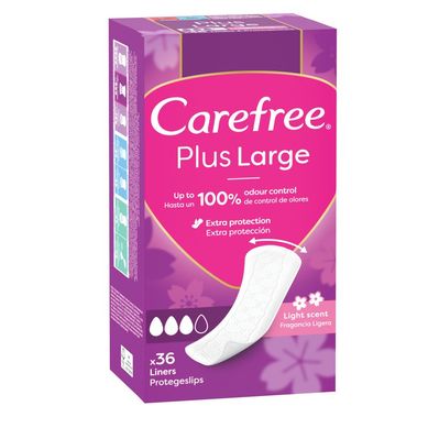 Щоденні прокладки Carefree Plus Large 36 шт. (3574661604787/3574661487540)
