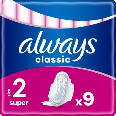 Гігієнічні прокладки Always Classic Super Розмір 2 9 шт. (4015400259459)