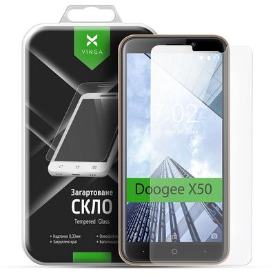 Скло захисне Vinga для Doogee X50 (VTPGS-DX50L)