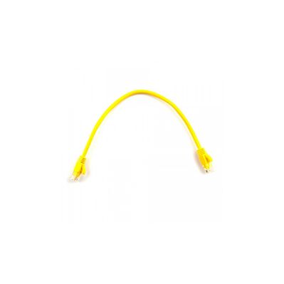 Патч-корд 0.25м, RJ-45, Cat.5e, CU, мідь, жовтий Ritar (PCR-CU/0.25Yw / 04278)