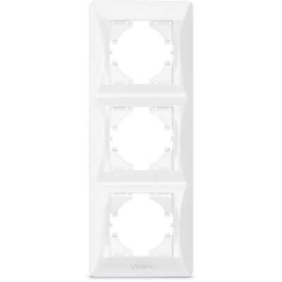 Рамка Videx BINERA біла 3 поста (VF-BNFR3V-W)