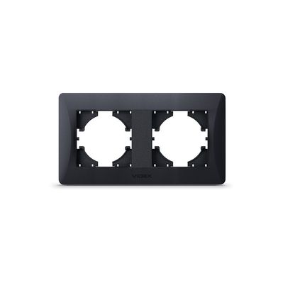 Рамка Videx BINERA чорний графіт 2 пости (VF-BNFR2H-BG)