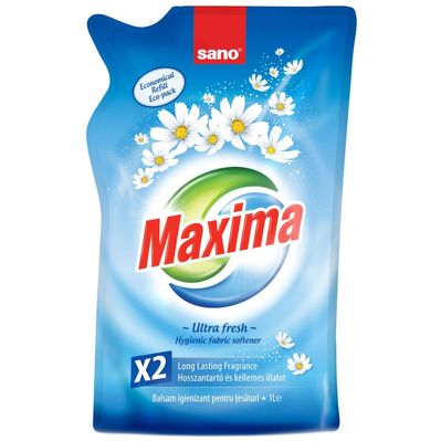 Кондиціонер для білизни Sano Maxima Ultra Fresh змінна упаковка 1 л (7290010935420)
