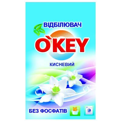 Відбілювач O'KEY кисневий для білої білизни 200 г (4820049381344)