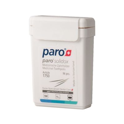 Зубочистки Paro Swiss solidox Медичні двосторонні 96 шт. (7610458017500)