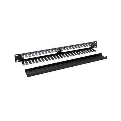 Кабельний організатор 19" 1U однобічна гребінка, метал Zpas (T-SO-900-616)