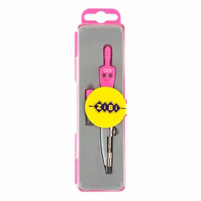 Циркуль ZiBi BASIS у пеналі + запасний грифель, рожевий, KIDS Line (ZB.5302BS-10)